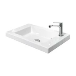 Miller London 60 Wall Hung Two Door Vanity Unit + Basin (Oak) -Victorian Plumbing Shop 166W1 LN 460