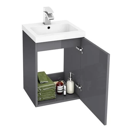 AP2GWH4_d1_460.jpg Apollo2 405mm Gloss Grey Wall Hung Vanity Unit -Victorian Plumbing Shop AP2GWH4 d1 460