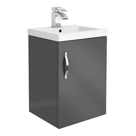 AP2GWH4_np.jpg Apollo2 405mm Gloss Grey Wall Hung Vanity Unit -Victorian Plumbing Shop AP2GWH4 np