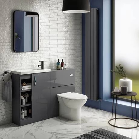 APC2GFS6S-d3_460.jpg Apollo2 605mm Gloss Grey Open Shelf Compact Floor Standing Vanity Unit -Victorian Plumbing Shop APC2GFS6S d3 460