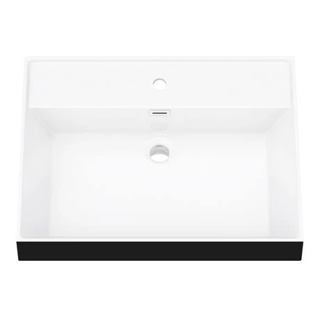 AZ8WB2DBLK_d2_460.jpg Arezzo Countertop Basin Unit - Gloss White with Black Frame - 800mm inc. Gloss Black Basin -Victorian Plumbing Shop AZ8WB2DBLK d2 460