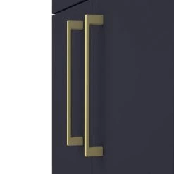 Arezzo 500 Matt Blue Floor Standing Vanity Unit with Brushed Brass Handles 2 Arezzo 500 Matt Blue Floor Standing Vanity Unit with Brushed Brass Handles -Victorian Plumbing Shop AZB5FSVBB d2 460