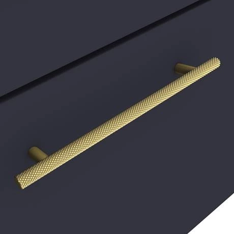 AZB5WHVBBIS-d2_460.jpg Arezzo Wall Hung Vanity Unit - Matt Blue - 500mm with Industrial Style Brushed Brass Handle -Victorian Plumbing Shop AZB5WHVBBIS d2 460