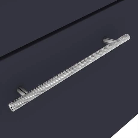 AZB5WHVCHIS-d2_460.jpg Arezzo Wall Hung Vanity Unit - Matt Blue - 500mm with Industrial Style Chrome Handle -Victorian Plumbing Shop AZB5WHVCHIS d2 460