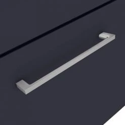 Arezzo 500 Matt Blue Wall Hung 1-Drawer Vanity Unit with Chrome Handle -Victorian Plumbing Shop AZB5WHVCH d2 460