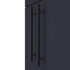 Arezzo Floor Standing Vanity Unit - Matt Blue - 600mm with Industrial Style Black Handles 2 Arezzo Floor Standing Vanity Unit - Matt Blue - 600mm with Industrial Style Black Handles -Victorian Plumbing Shop AZB6FSVBKIS d2 460