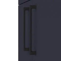 Arezzo 600 Matt Blue Floor Standing Vanity Unit with Matt Black Handles -Victorian Plumbing Shop AZB6FSVBK d2 460