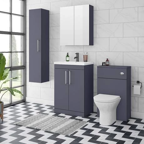 AZB6FSVCH_d4_460.jpg Arezzo 600 Matt Blue Floor Standing Vanity Unit with Chromes Handles -Victorian Plumbing Shop AZB6FSVCH d4 460