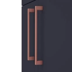 Arezzo 600 Matt Blue Floor Standing Vanity Unit with Rose Gold Handles -Victorian Plumbing Shop AZB6FSVRG d2 460