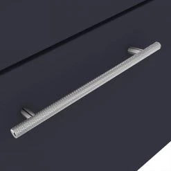 Arezzo Wall Hung Vanity Unit - Matt Blue - 600mm with Industrial Style Chrome Handle 2 Arezzo Wall Hung Vanity Unit - Matt Blue - 600mm with Industrial Style Chrome Handle -Victorian Plumbing Shop AZB6WHVCHIS d2 460