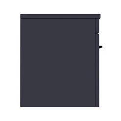 Arezzo Wall Hung Countertop Vanity Unit - Matt Blue - 600mm with Matt Black Handle -Victorian Plumbing Shop AZB6WHWBK D5 460