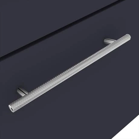 AZB6WHWCHIS-d1_460.jpg Arezzo Wall Hung Countertop Vanity Unit - Matt Blue - 600mm with Industrial Style Chrome Handle -Victorian Plumbing Shop AZB6WHWCHIS d1 460