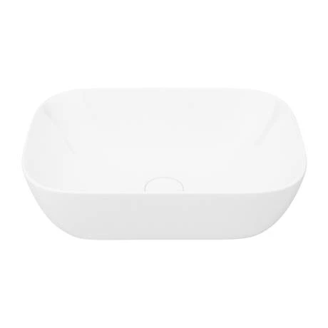AZCTWHT6B1-n-d3_460.jpg Arezzo Floating Basin Shelf with Drawer - Matt White - 600mm inc. Curved Rectangular Basin -Victorian Plumbing Shop AZCTWHT6B1 n d3 460