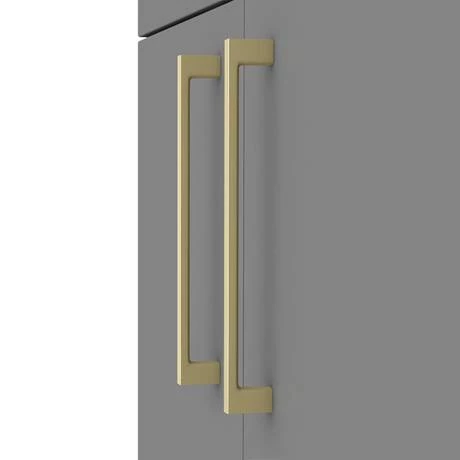 AZG5FSVBB_d2_460.jpg Arezzo 500 Matt Grey Floor Standing Vanity Unit with Brushed Brass Handles -Victorian Plumbing Shop AZG5FSVBB d2 460