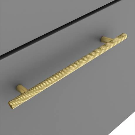 AZG5WHVBBIS-d2_460.jpg Arezzo Wall Hung Vanity Unit - Matt Grey - 500mm with Industrial Style Brushed Brass Handle -Victorian Plumbing Shop AZG5WHVBBIS d2 460