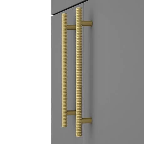 AZG6FSWBBIS-d1_460.jpg Arezzo Floor Standing Countertop Vanity Unit - Matt Grey - 600mm with Industrial Style Brushed Brass Handles -Victorian Plumbing Shop AZG6FSWBBIS d1 460