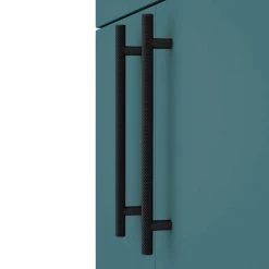 Arezzo Floor Standing Vanity Unit - Matt Green - 500mm with Industrial Style Black Handles -Victorian Plumbing Shop AZTG5FSVMBIS d2 460