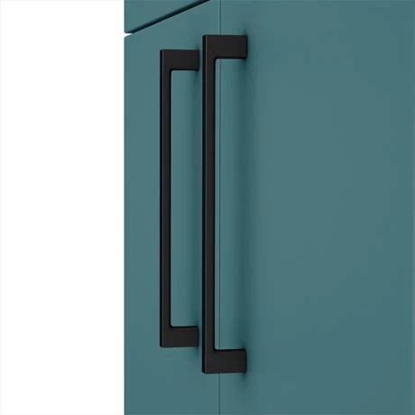 AZTG6FSVBK-d2_460.jpg Arezzo 600 Matt Green Floor Standing Vanity Unit with Matt Black Handles -Victorian Plumbing Shop AZTG6FSVBK d2 460