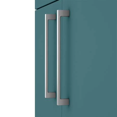 AZTG6FSVCH_d2_460.jpg Arezzo 600 Matt Green Floor Standing Vanity Unit with Chrome Handles -Victorian Plumbing Shop AZTG6FSVCH d2 460