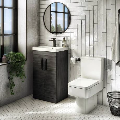 BFS5BLK-MB_n_d3_460.jpg Brooklyn Black Vanity Unit - 500mm Wide with Matt Black Handles -Victorian Plumbing Shop BFS5BLK MB n d3 460