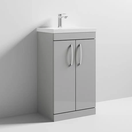 BFS5GMTE_d3_460.jpg Brooklyn 500 Grey Mist Floor Standing Vanity Unit with Thin-Edge Basin -Victorian Plumbing Shop BFS5GMTE d3 460