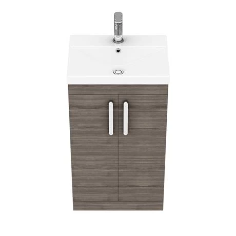 BFS5GRYTE_n_d3_460.jpg Brooklyn 500 Grey Avola Floor Standing Vanity Unit with Thin-Edge Basin -Victorian Plumbing Shop BFS5GRYTE n d3 460