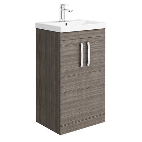 BFS5GRYTE_np.jpg Brooklyn 500 Grey Avola Floor Standing Vanity Unit with Thin-Edge Basin -Victorian Plumbing Shop BFS5GRYTE np