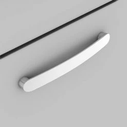 Brooklyn 600mm Grey Mist Vanity Unit - Floor Standing 2 Drawer Unit 4 Brooklyn 600mm Grey Mist Vanity Unit - Floor Standing 2 Drawer Unit -Victorian Plumbing Shop BFS62DGM d4 460