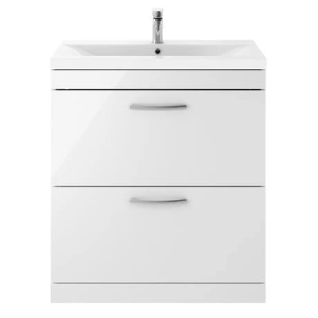 BFS8WHT_detail3_460.jpg Brooklyn 800mm White Gloss Vanity Unit - Floor Standing 2 Drawer Unit -Victorian Plumbing Shop BFS8WHT detail3 460
