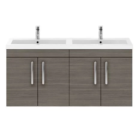 BWH12GA2D_d3_460.jpg Brooklyn 1205mm Grey Avola Wall Hung 4 Door Double Basin Vanity Unit -Victorian Plumbing Shop BWH12GA2D d3 460