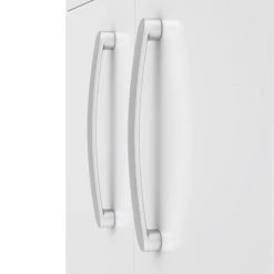 Brooklyn 1205mm Gloss White Wall Hung 4 Door Double Basin Vanity Unit 2 Brooklyn 1205mm Gloss White Wall Hung 4 Door Double Basin Vanity Unit -Victorian Plumbing Shop BWH12W2D d2 460