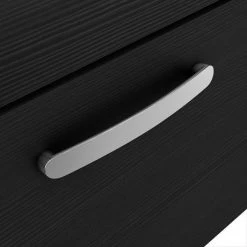 Brooklyn 500 Black Wall Hung 2 Drawer Vanity Unit with Thin-Edge Basin 2 Brooklyn 500 Black Wall Hung 2 Drawer Vanity Unit with Thin-Edge Basin -Victorian Plumbing Shop BWH5BLK2DTE nd2 460