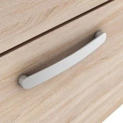 Brooklyn 500 Natural Oak Wall Hung 1-Drawer Vanity Unit with Thin-Edge Basin -Victorian Plumbing Shop BWHSD5OAKTE nd2 460