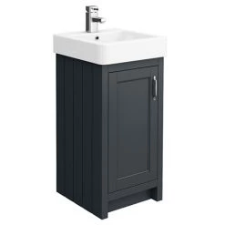Chatsworth Traditional Graphite Vanity - 425mm Wide