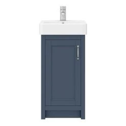 Chatsworth Traditional Blue Vanity - 425mm Wide -Victorian Plumbing Shop C425BLU n d4 460