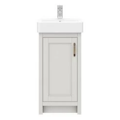 Chatsworth Traditional Grey Vanity - 425mm Wide -Victorian Plumbing Shop C425GRY D5 460