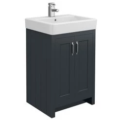 Chatsworth Traditional Graphite Vanity - 560mm Wide