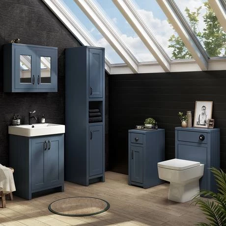 C560BLUMB-D2_460.jpg Chatsworth Traditional Blue Vanity - 560mm Wide with Matt Black Handles -Victorian Plumbing Shop C560BLUMB D2 460