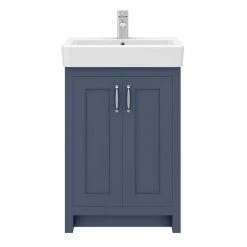 Chatsworth Traditional Blue Vanity - 560mm Wide -Victorian Plumbing Shop C560BLU D4 460