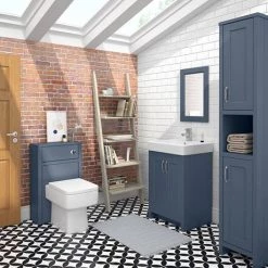 Chatsworth Traditional Blue Vanity - 560mm Wide -Victorian Plumbing Shop C560BLU d2n 460