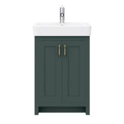 Chatsworth Traditional Green Vanity - 560mm Wide -Victorian Plumbing Shop C560GRN d3 460