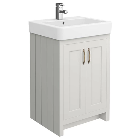 C560GRY-pv2.jpg Chatsworth Traditional Grey Vanity - 560mm Wide -Victorian Plumbing Shop C560GRY pv2