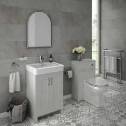 Chatsworth Traditional Grey Vanity - 560mm Wide 4 Chatsworth Traditional Grey Vanity - 560mm Wide -Victorian Plumbing Shop C560GRY detail 460