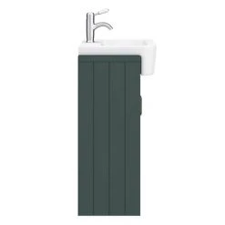 Chatsworth Traditional Green Semi-Recessed Vanity - 600mm Wide -Victorian Plumbing Shop C600SRGRN d3 460