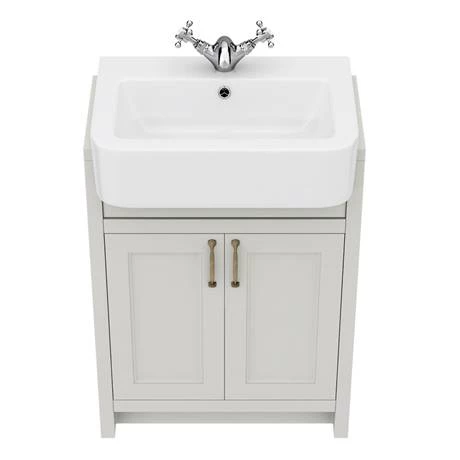 C600SRGRY_D3_460.jpg Chatsworth Traditional Grey Semi-Recessed Vanity - 600mm Wide -Victorian Plumbing Shop C600SRGRY D3 460