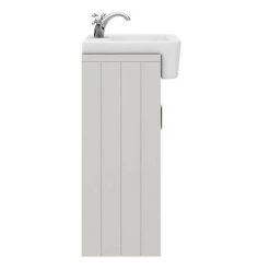 Chatsworth Traditional Grey Semi-Recessed Vanity - 600mm Wide 5 Chatsworth Traditional Grey Semi-Recessed Vanity - 600mm Wide -Victorian Plumbing Shop C600SRGRY D5 460