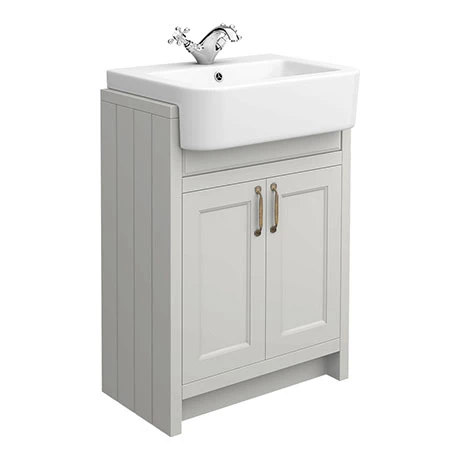 C600SRGRY_p.jpg Chatsworth Traditional Grey Semi-Recessed Vanity - 600mm Wide -Victorian Plumbing Shop C600SRGRY p