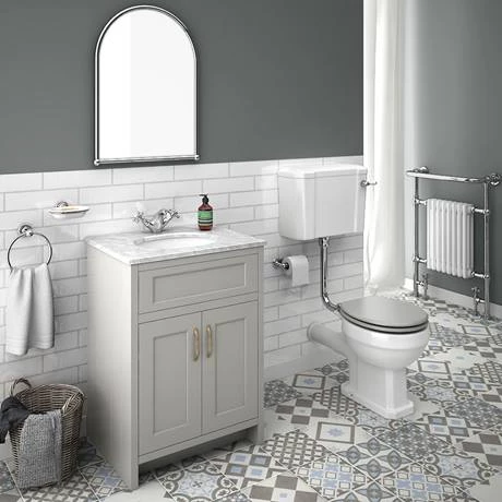 C610GRY-WHT_n_d2_460.jpg Chatsworth Grey 610mm Vanity with White Marble Basin Top -Victorian Plumbing Shop C610GRY WHT n d2 460