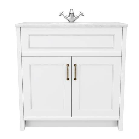 C810WHT-WHT_n_d1_460.jpg Chatsworth White 810mm Vanity with White Marble Basin Top -Victorian Plumbing Shop C810WHT WHT n d1 460