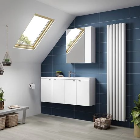 CBI135_D1_460.jpg Hudson Reed 1200mm Gloss White Wall Hung Compact Combination Unit (600 Vanity x 2) -Victorian Plumbing Shop CBI135 D1 460